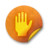 Orange sticker badges 070 Icon